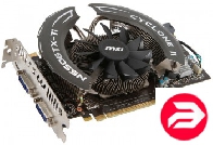 MSI PCI-E NV N550GTX-Ti Cyclone II 1GD5/OC GF550GTX 1G 256b DDR5 D-DVI+mHDMI RTL