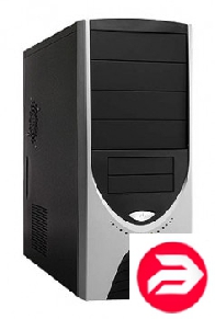 LinkWorld 316-03 black/silver C2228 w/o PSU ATX USB Audio AirDuct